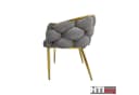 HTI-Living Esszimmerstuhl Alsen Gold Grau Bild 5