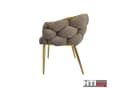 HTI-Living Esszimmerstuhl Alsen Gold Braun Polsterstuhl Bild 5