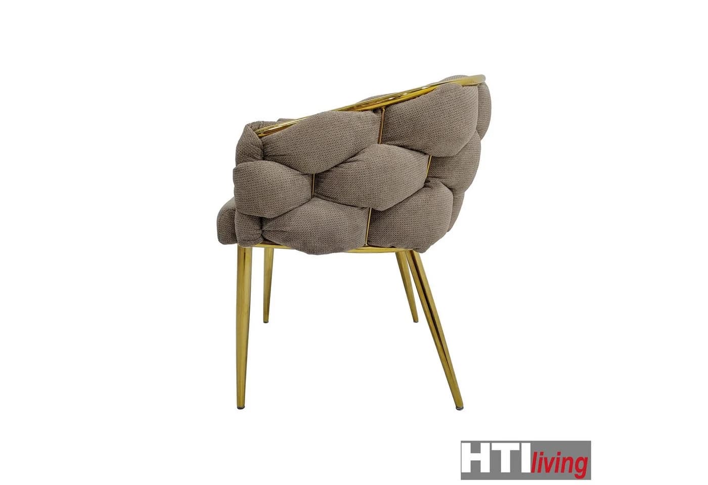 HTI-Living Esszimmerstuhl Alsen Gold Braun Polsterstuhl - Bild 5