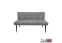 HTI-Living Bank Mesilla Blaugrau Chenille-Optik Retro Bild 4