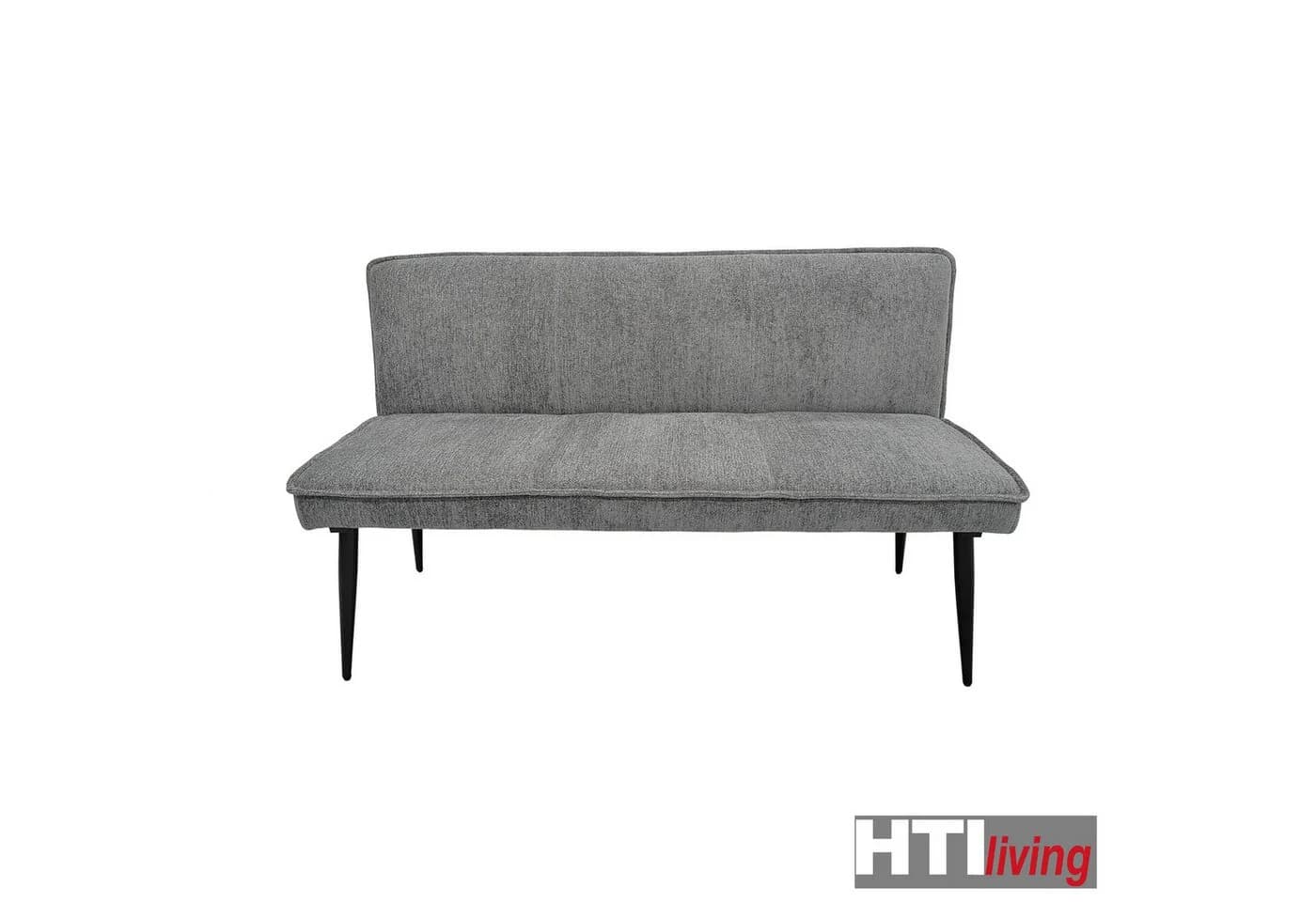 HTI-Living Bank Mesilla Blaugrau Chenille-Optik Retro - Bild 4