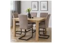 HTI-Living Esszimmerstuhl Kinsey Schwingstuhl Set 4 St. Braun/Grau Bild 1