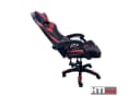 HTI-Living Schreibtischstuhl Krit Schwarz-Rot Höhenverstellbar mit Massage Bild 4