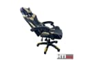 HTI-Living Schreibtischstuhl Krit Schwarz-Gold Höhenverstellbar mit Massage Bild 5