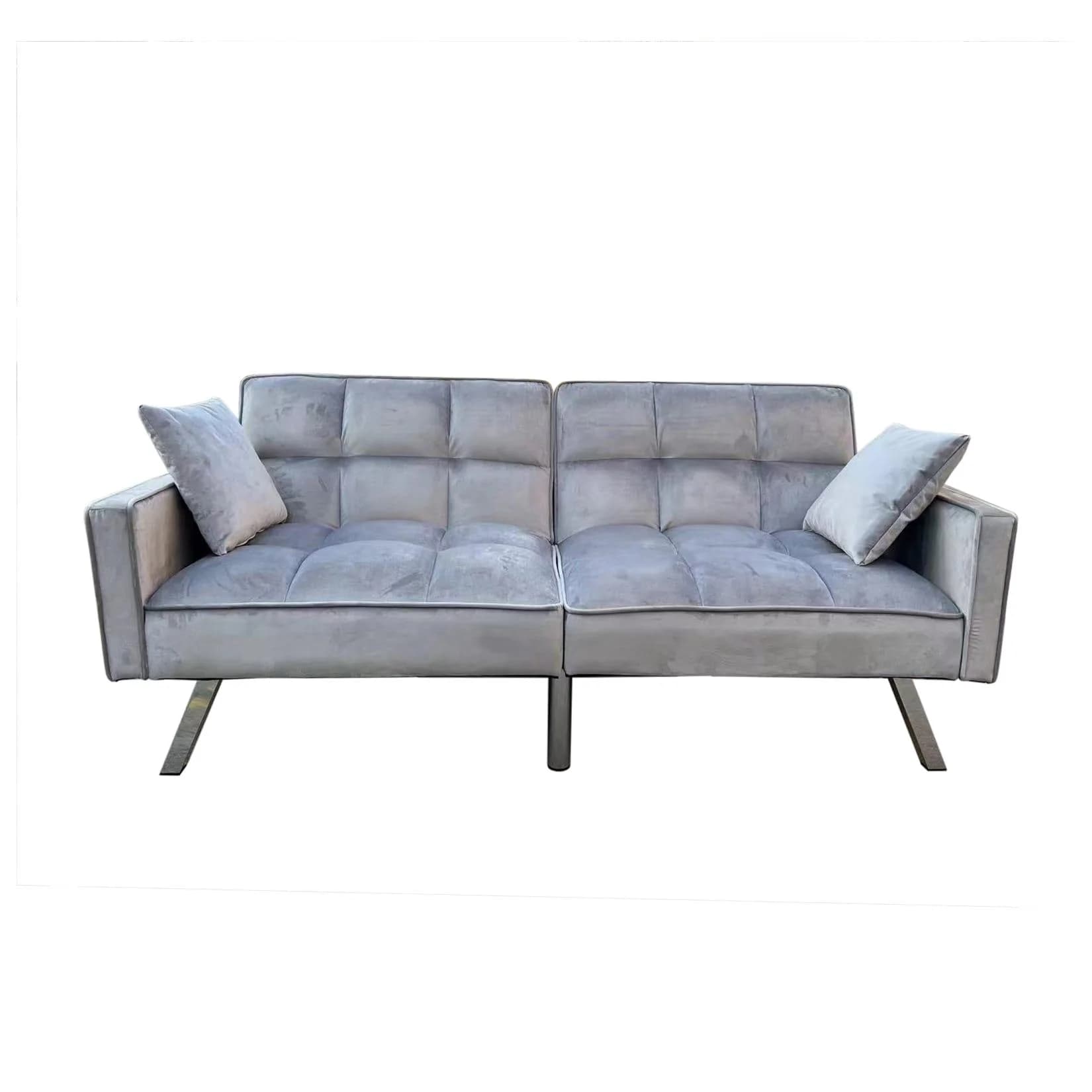 HTI-Living 2-Sitzer Sofa mit Schlaffunktion Brigga Grau
