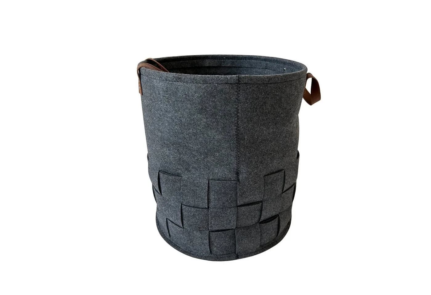 HTI-Living Wäschekorb Briena Filz Dunkelgrau 55 Liter - Bild 3