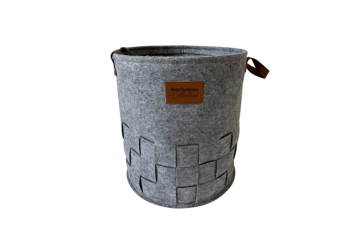 HTI-Living Wäschekorb Briena 55 Liter Filz Hellgrau - Bild 2