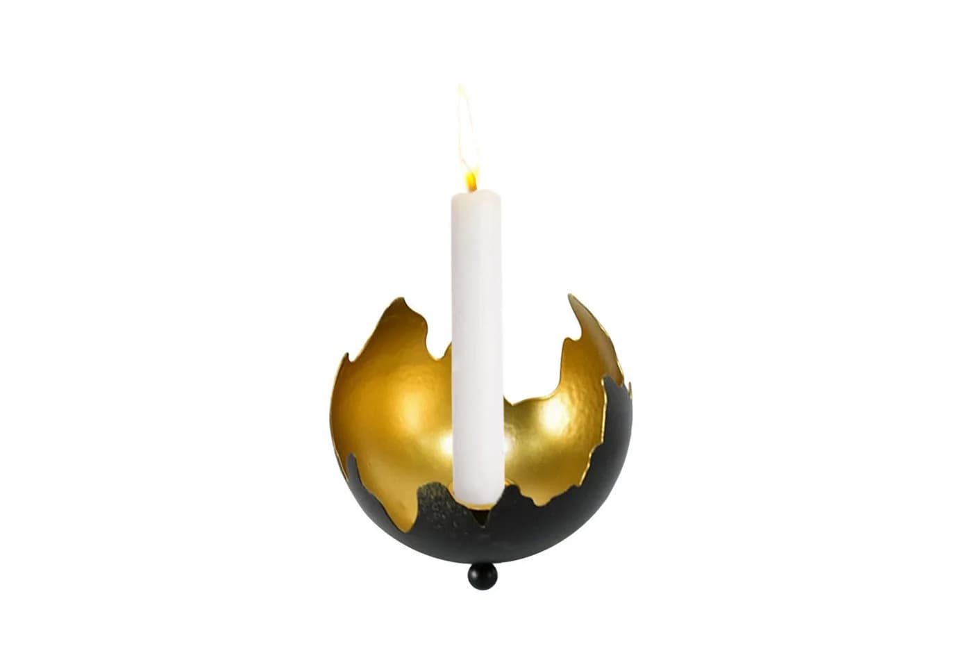 HTI-Living Kerzenständer Schwarz/Gold Modern Metall Tischdekoration - Bild 3