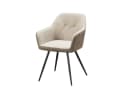 HTI-Living Esszimmerstuhl Joschka 2er Set Taupe Cord & Webstoff Bild 3