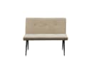 HTI-Living Polsterbank 2-Sitzer Taupe Joschka Retro-Charme Bild 4