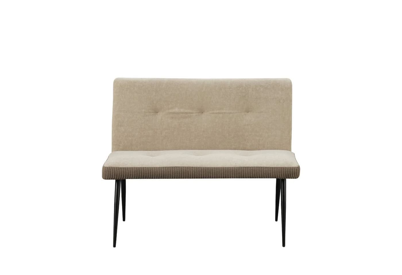 HTI-Living Polsterbank 2-Sitzer Taupe Joschka Retro-Charme - Bild 4