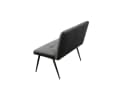 HTI-Living Polsterbank 2-Sitzer Joschka Anthrazit Grau Retro Bild 2