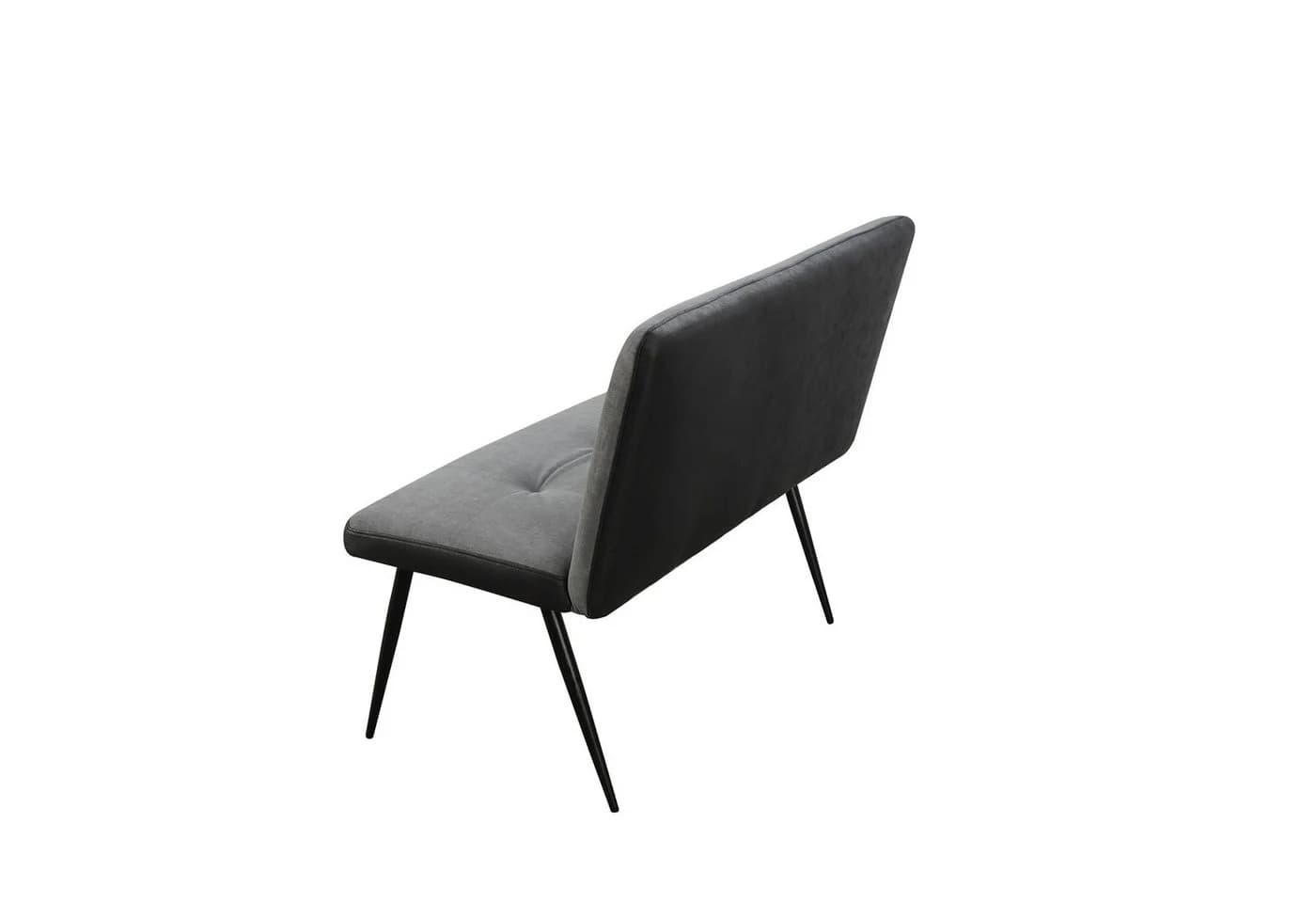HTI-Living Polsterbank 2-Sitzer Joschka Anthrazit Grau Retro - Bild 2