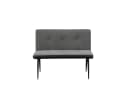 HTI-Living Polsterbank 2-Sitzer Joschka Anthrazit Grau Retro Bild 5