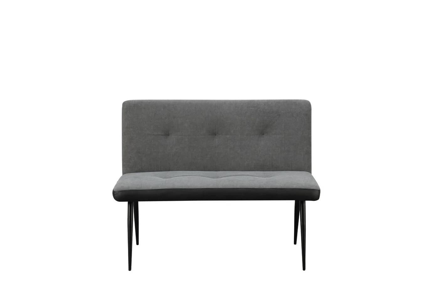 HTI-Living Polsterbank 2-Sitzer Joschka Anthrazit Grau Retro - Bild 5