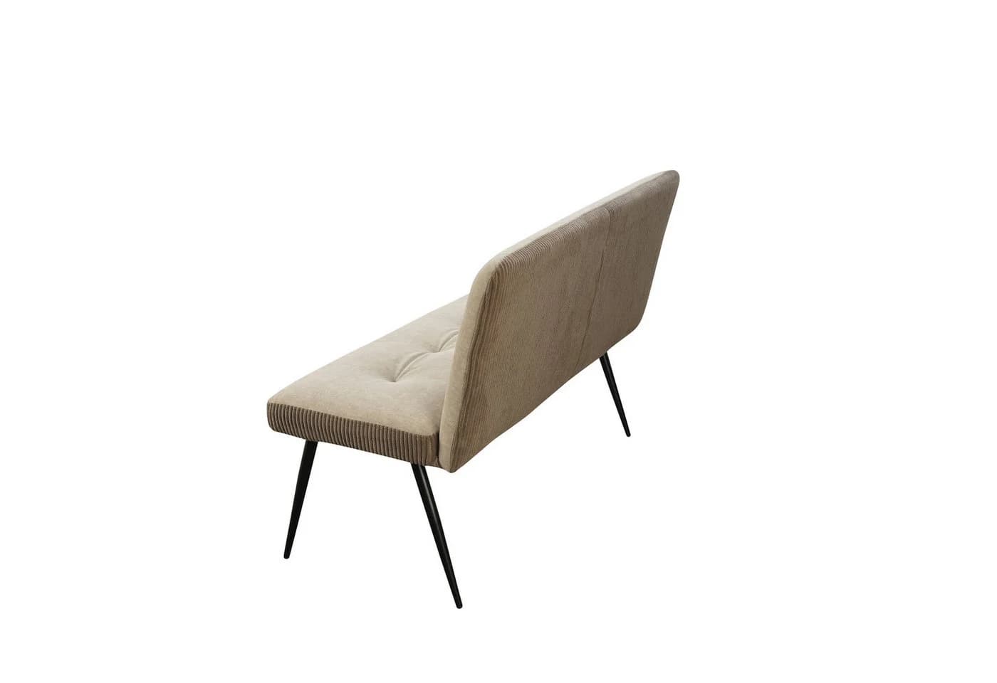 HTI-Living Polsterbank 3-Sitzer Taupe Joschka Retro - Bild 4