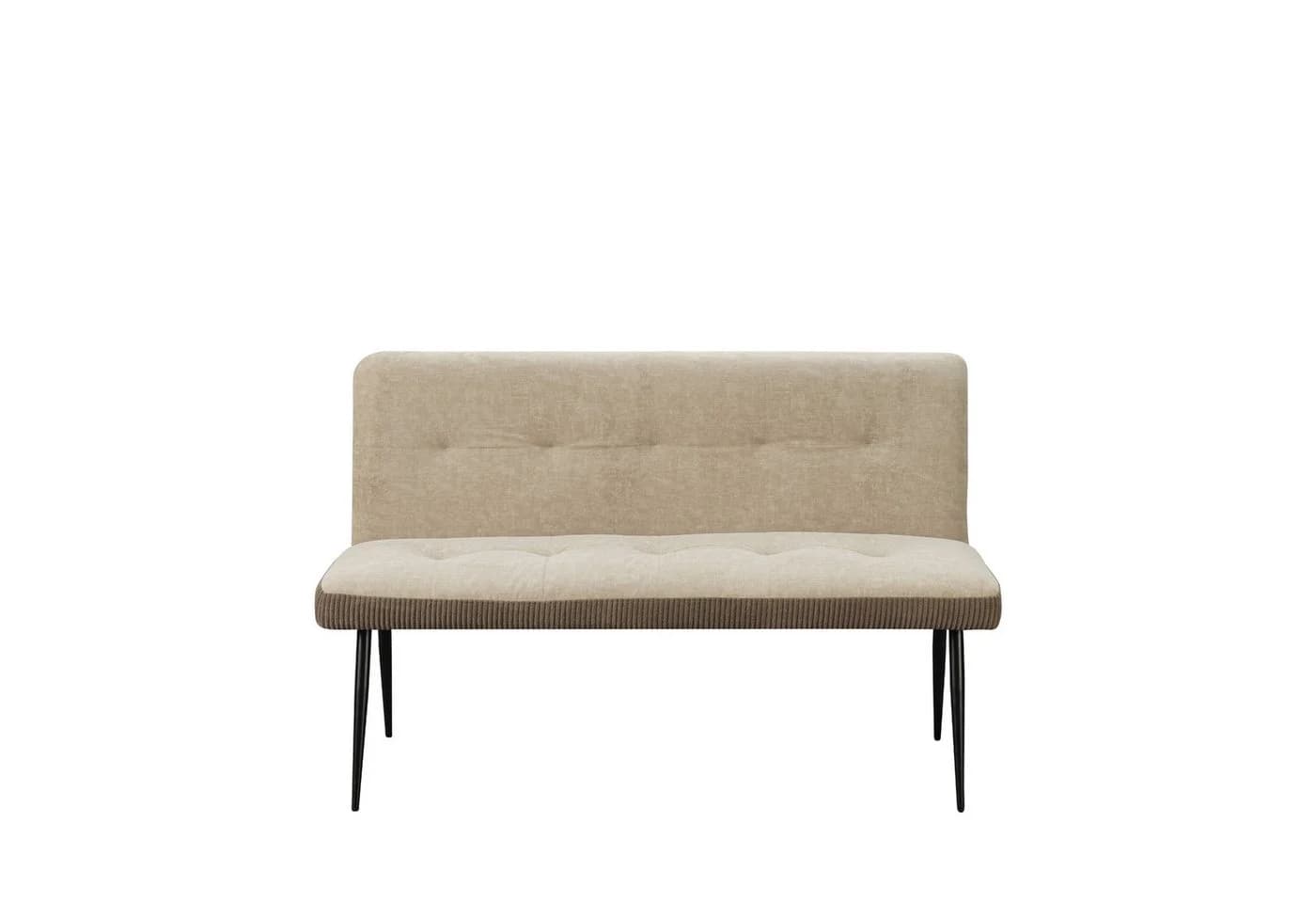 HTI-Living Polsterbank 3-Sitzer Taupe Joschka Retro - Bild 5