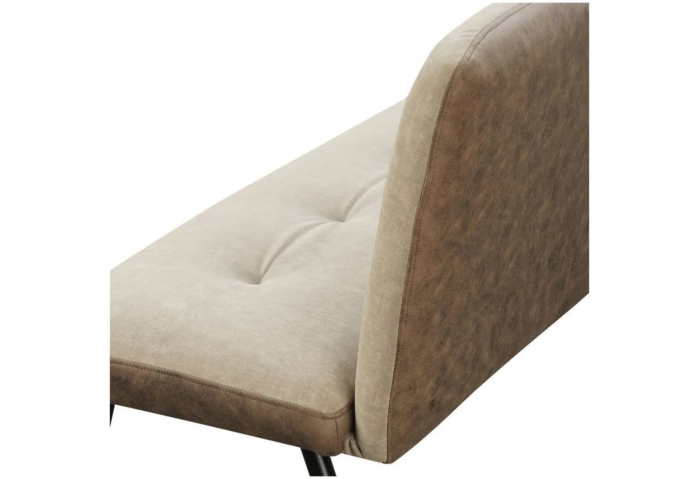 HTI-Living Polsterbank 3-Sitzer Joschka Antikbraun/Taupe Retro - Bild 2