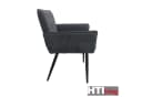 HTI-Living Esszimmerstuhl Mesilla Anthrazit Chenille-Polsterstuhl Bild 4