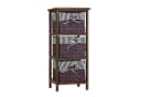 HTI-Living Badregal Mia 3 Körbe Braun Landhausstil Bild 3