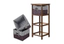 HTI-Living Badregal Mia 3 Körbe Braun Landhausstil Bild 4
