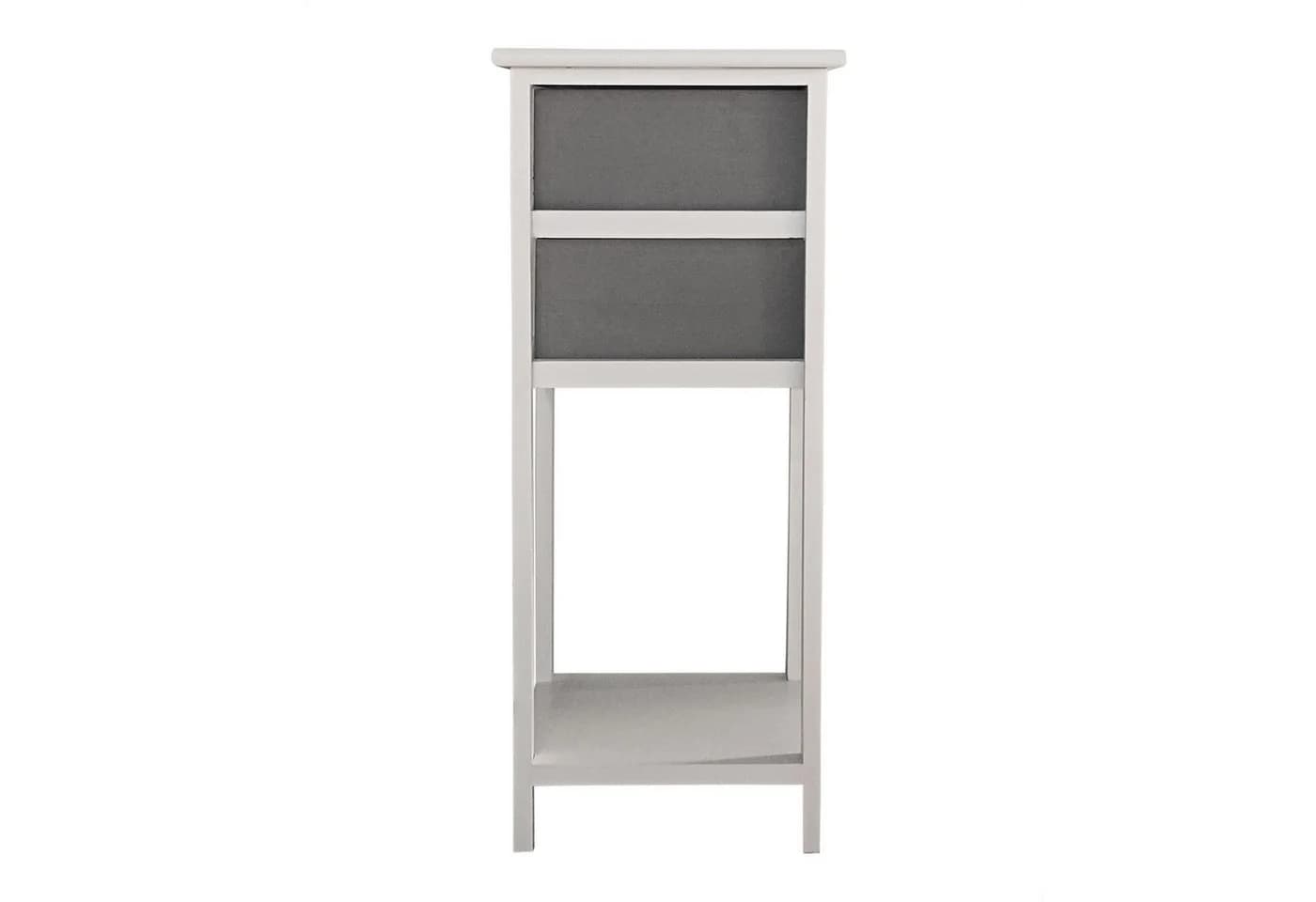 HTI-Living Beistelltisch Mia 2 Schubladen Weiß Grau Landhausstil - Bild 4