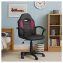 HTI-Living Schreibtischstuhl höhenverstellbar Anthrazit-Pink Bild 1