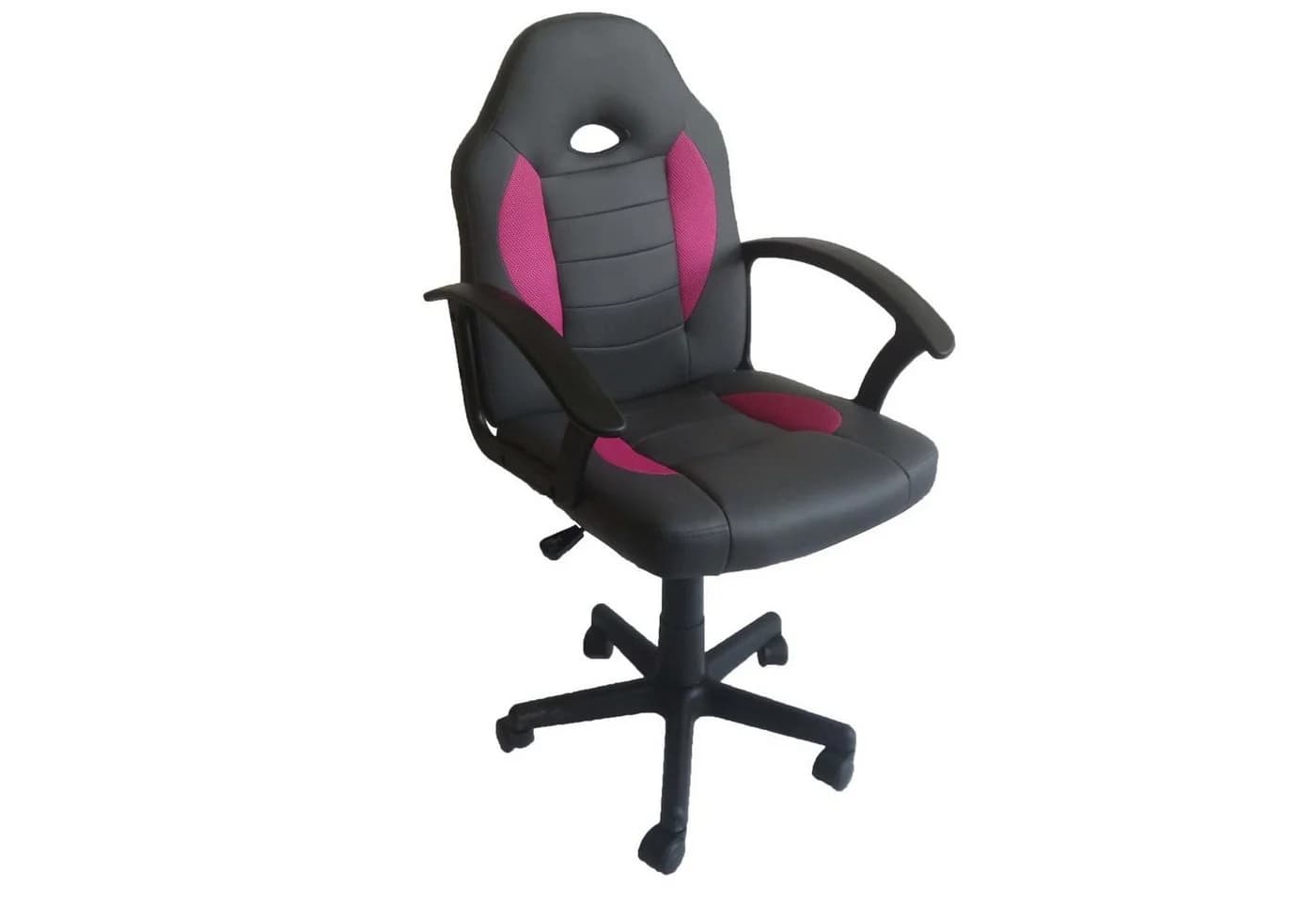 HTI-Living Schreibtischstuhl höhenverstellbar Anthrazit-Pink - Bild 5