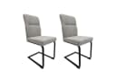 HTI-Living Esszimmerstuhl Liron Grau 2er-Set Freischwinger Bild 2