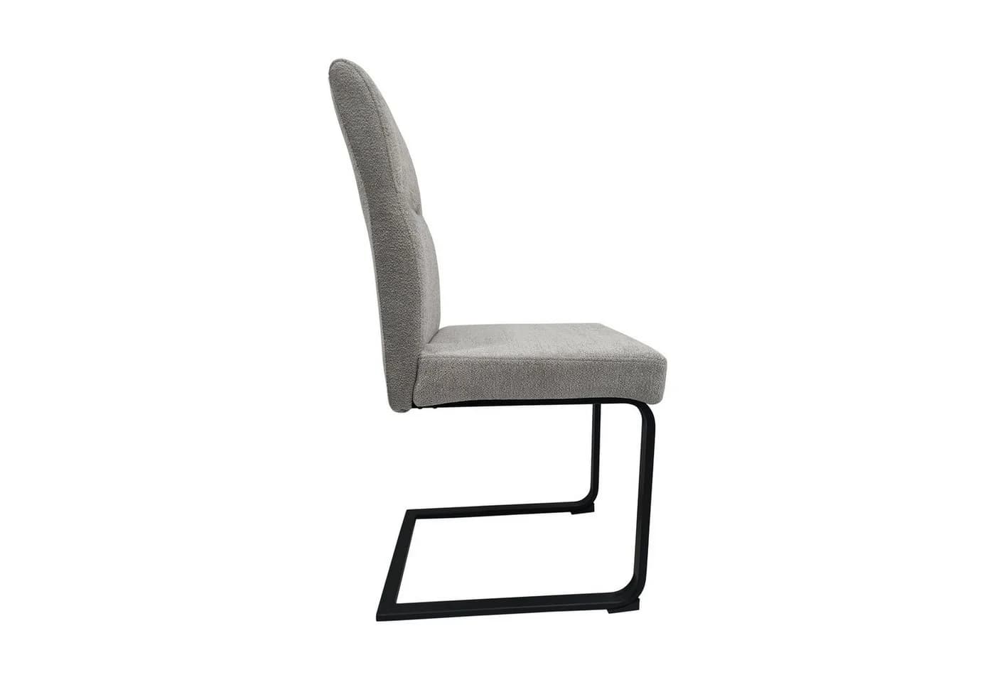HTI-Living Esszimmerstuhl Liron Grau 2er-Set Freischwinger - Bild 4