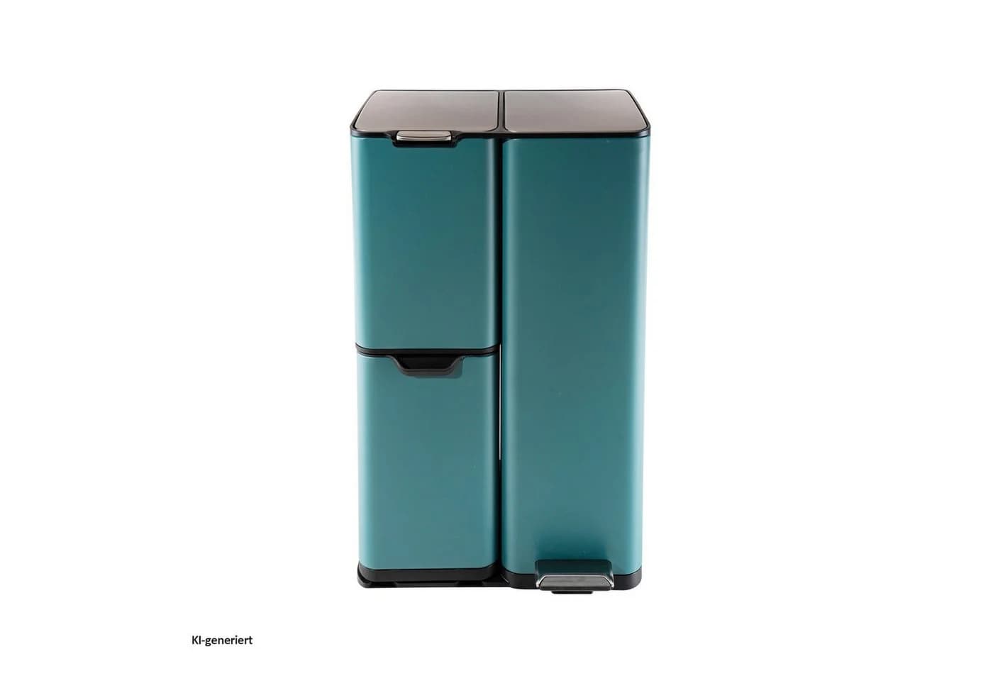 HTI-Living Mülltrennsystem Jannik 60L Türkis Edelstahl - Bild 2
