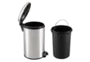 HTI-Living Mülleimer Jannik 12L Edelstahl Soft-Close Trittmechanismus Silber Bild 1