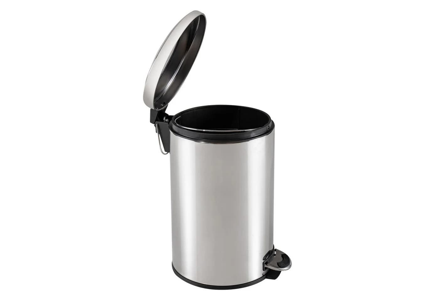 HTI-Living Mülleimer Jannik 12L Edelstahl Soft-Close Trittmechanismus Silber - Bild 4