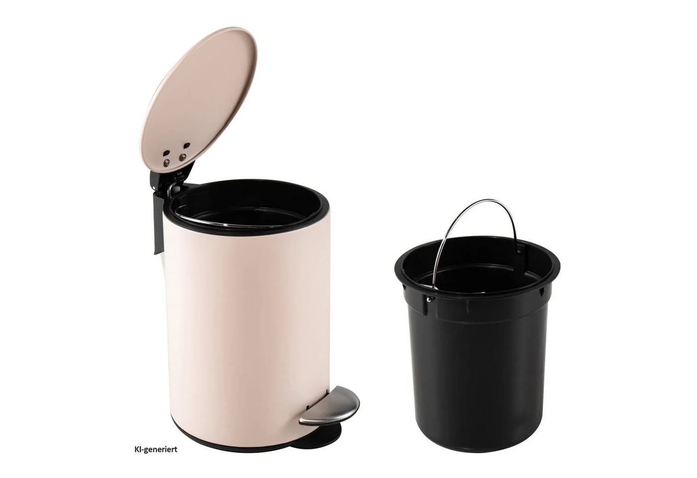 HTI-Living Kosmetikeimer Jannik 3L Rosa Treteimer Soft-Close - Bild 3