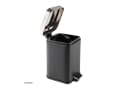 HTI-Living Kosmetikeimer Jannik Schwarz Silber Soft-Close Tritt Bild 1