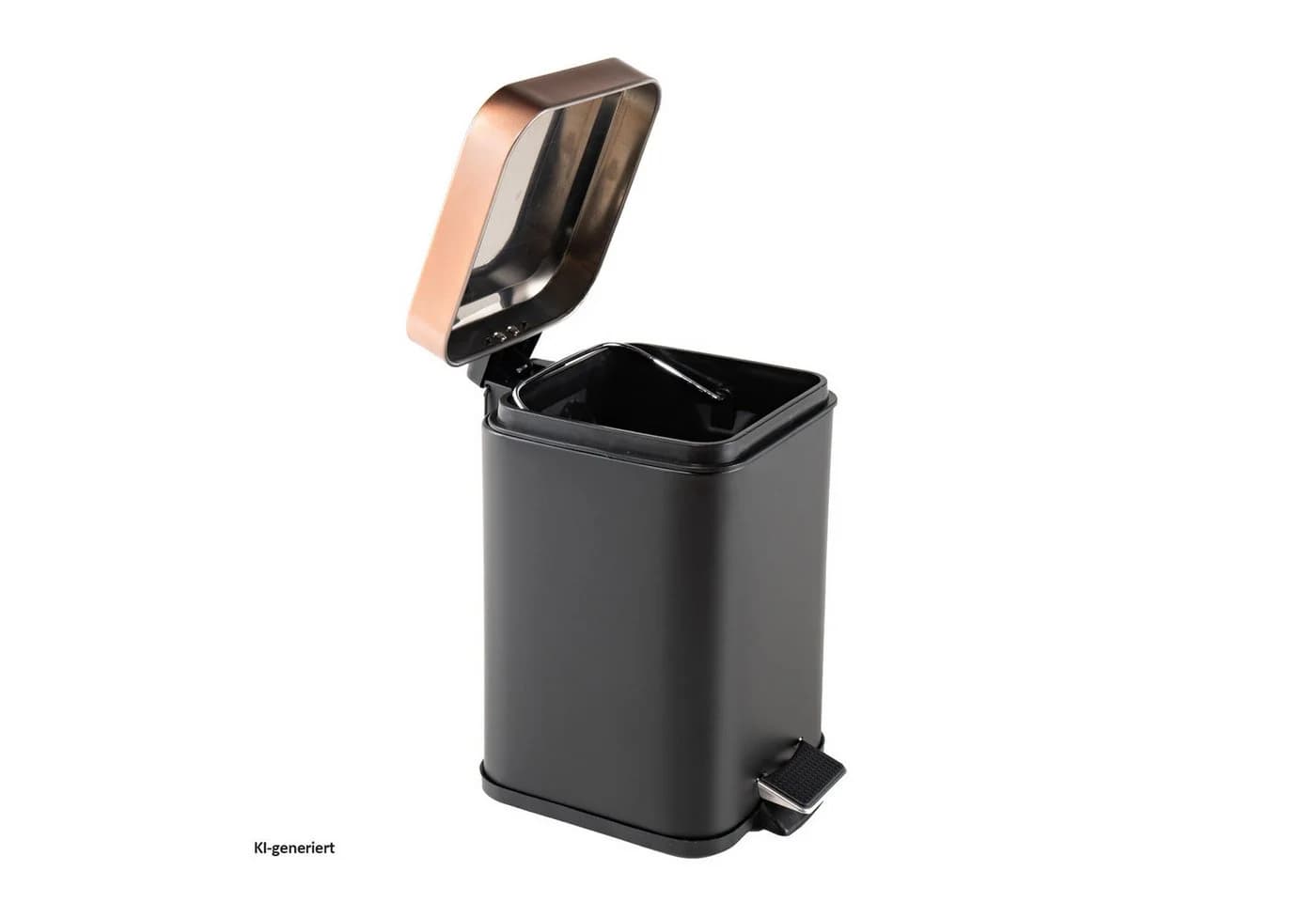 HTI-Living Kosmetikeimer Jannik Schwarz Kupfer Soft-Close Treteimer