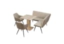 HTI-Living Eckbankgruppe Joschka 4-tlg. Taupe Cord Webstoff Bild 3