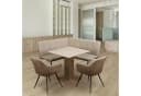 HTI-Living Eckbankgruppe Joschka 4-tlg. Braun/Beige Wildlederoptik Bild 1