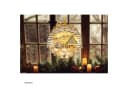 HTI-Living Beleuchtetes Fensterbild LED Dorfidylle Beige Bild 1