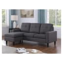 HTI-Living Ecksofa Reva Grau mit variabler Ottomane Bild 1
