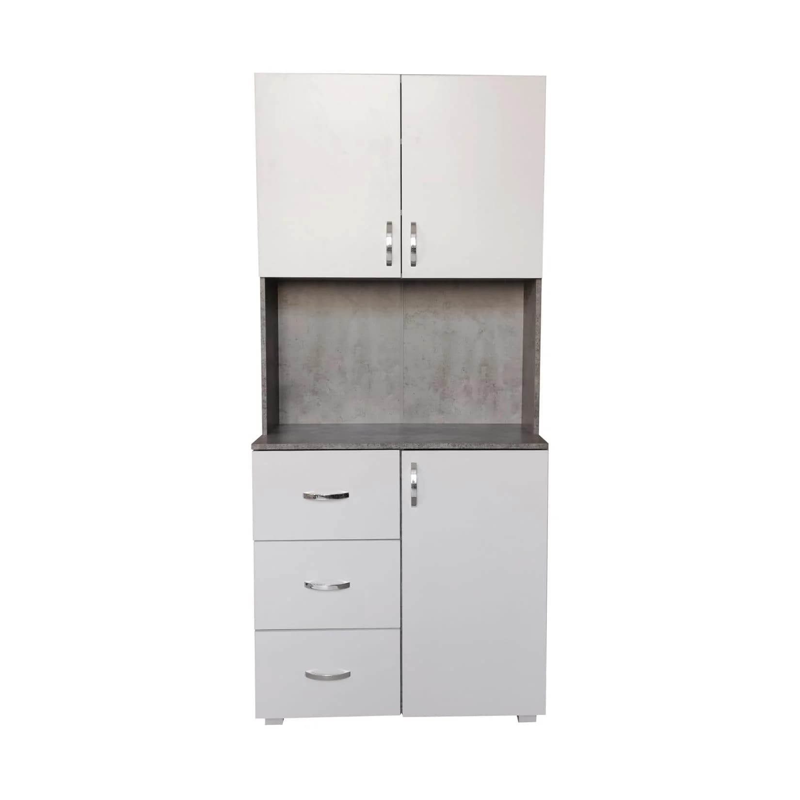HTI-Living Küchenschrank Blanca Weiß/Beton