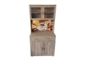 HTI-Living Hochschrank Küchenbuffet mit Glasteil Sonoma Blanca Bild 2