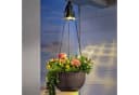 Blumenampel aus Kunststoff mit Rattanoptik, Braun Bild 1