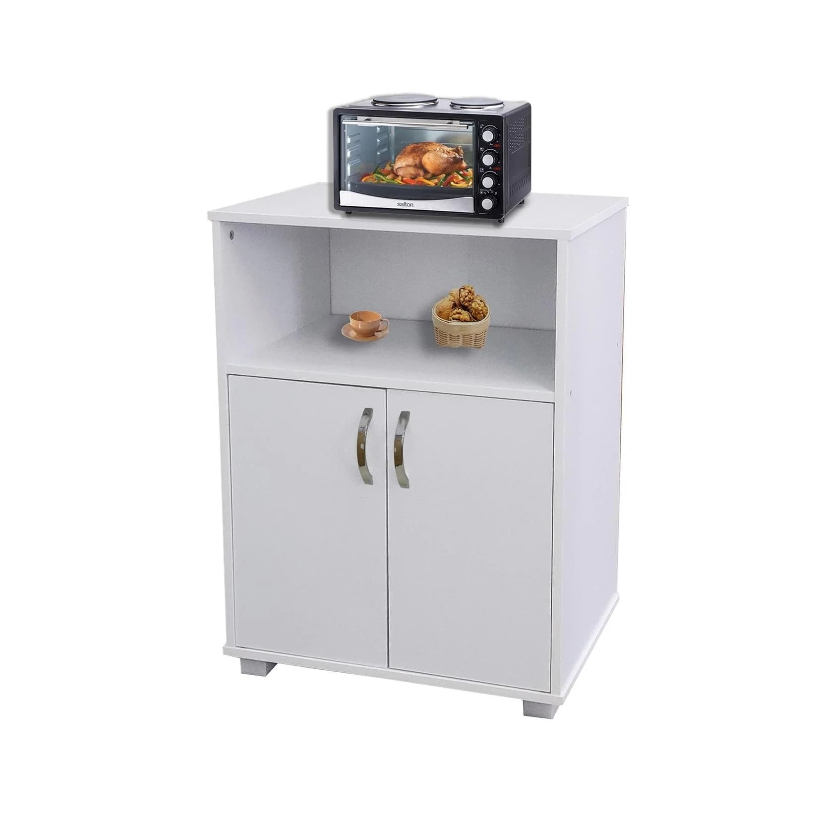 HTI-Living Hochschrank Küchenschrank Weiß Blanca Mehrzweckschrank