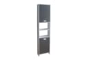 HTI-Living Badschrank Grau Hochschrank Bild 2