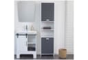 HTI-Living Badschrank Grau Hochschrank Bild 3