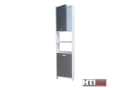 HTI-Living Badschrank Grau Hochschrank Bild 4