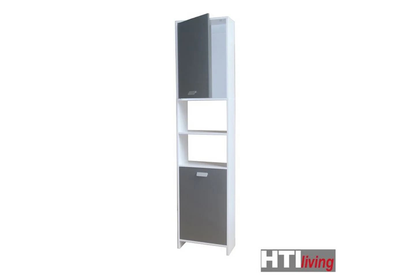 HTI-Living Badschrank Grau Hochschrank - Bild 4