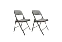 HTI-Living Klappstuhl Dima Velvet 2er-Set Grau Metall Bild 2