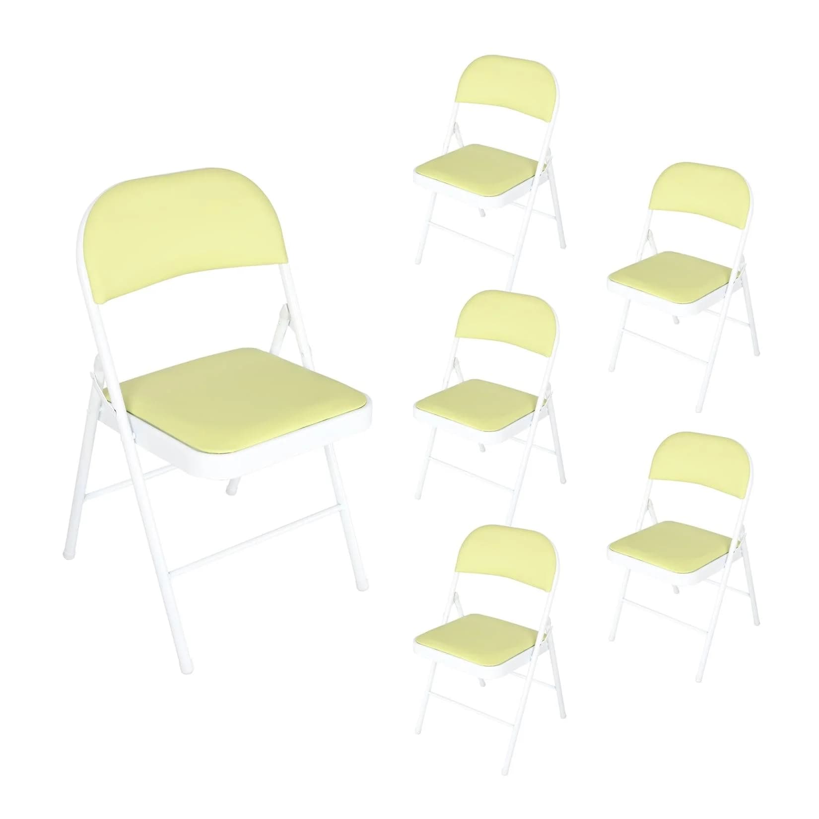 HTI-Living Klappstuhl 6er Set Wedigo Grün Kunstleder